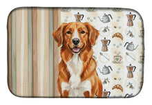Load image into Gallery viewer, Orange Nova Scotia Duck Tolling Retriever Coffee Bar Dish Drying Mat