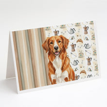 Load image into Gallery viewer, Orange Nova Scotia Duck Tolling Retriever Coffee Bar Greeting Cards Pack of 8