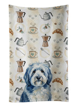 Load image into Gallery viewer, Blue and White Old English Sheepdog Coffee Bar Kitchen Towel