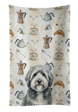 Load image into Gallery viewer, Gray and White Old English Sheepdog Coffee Bar Kitchen Towel