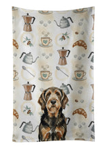 Load image into Gallery viewer, Black and Tan Otterhound Coffee Bar Kitchen Towel