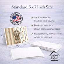 Load image into Gallery viewer, Grizzle and Tan Otterhound Coffee Bar Greeting Cards Pack of 8