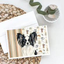 Load image into Gallery viewer, Black and White Papillon Coffee Bar Greeting Cards Pack of 8