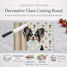 Load image into Gallery viewer, Tricoilor Papillon Coffee Bar Glass Cutting Board