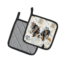 Load image into Gallery viewer, Tricoilor Papillon Coffee Bar Pair of Pot Holders