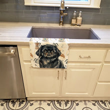 Load image into Gallery viewer, Black Pekingese Coffee Bar Kitchen Towel