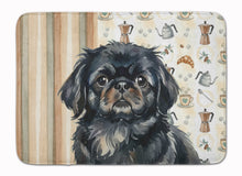 Load image into Gallery viewer, Black Pekingese Coffee Bar Memory Foam Kitchen Mat
