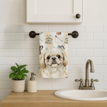 Load image into Gallery viewer, Cream Pekingese Coffee Bar Kitchen Towel