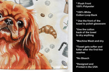 Load image into Gallery viewer, Red Pekingese Coffee Bar Kitchen Towel