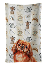 Load image into Gallery viewer, Red Pekingese Coffee Bar Kitchen Towel