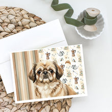Load image into Gallery viewer, Sable Pekingese Coffee Bar Greeting Cards Pack of 8