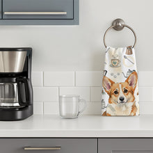 Load image into Gallery viewer, Corgi Coffee Bar Kitchen Towel