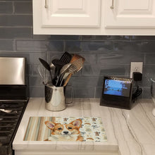 Load image into Gallery viewer, Corgi Coffee Bar Glass Cutting Board