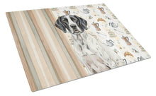 Load image into Gallery viewer, Black and White Pointer Coffee Bar Glass Cutting Board