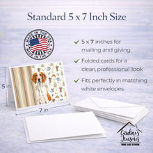 Load image into Gallery viewer, Orange and White Pointer Coffee Bar Greeting Cards Pack of 8