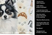 Load image into Gallery viewer, Black and White Pomeranian Coffee Bar Kitchen Towel