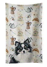 Load image into Gallery viewer, Black and White Pomeranian Coffee Bar Kitchen Towel