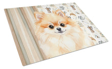 Load image into Gallery viewer, Pomeranian Coffee Bar Glass Cutting Board
