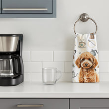 Load image into Gallery viewer, Miniature Apricot Poodle Coffee Bar Kitchen Towel