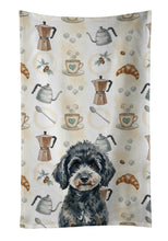 Load image into Gallery viewer, Miniature Black Poodle Coffee Bar Kitchen Towel