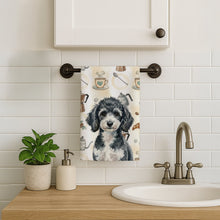 Load image into Gallery viewer, Miniature Parti Poodle Coffee Bar Kitchen Towel