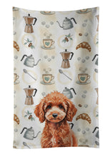 Load image into Gallery viewer, Miniature Red Poodle Coffee Bar Kitchen Towel