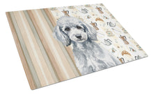 Load image into Gallery viewer, Miniature Silver Poodle Coffee Bar Glass Cutting Board