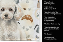 Load image into Gallery viewer, Miniature White Poodle Coffee Bar Kitchen Towel