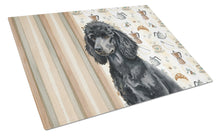 Load image into Gallery viewer, Standard Black Poodle Coffee Bar Glass Cutting Board