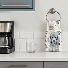 Load image into Gallery viewer, Standard Silver Poodle Coffee Bar Kitchen Towel
