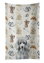 Load image into Gallery viewer, Standard Silver Poodle Coffee Bar Kitchen Towel