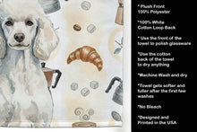 Load image into Gallery viewer, Standard White Poodle Coffee Bar Kitchen Towel