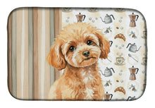Load image into Gallery viewer, Toy Apricot Poodle Coffee Bar Dish Drying Mat