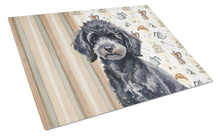 Load image into Gallery viewer, Toy Black Poodle Coffee Bar Glass Cutting Board