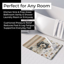 Load image into Gallery viewer, Toy Parti Poodle Coffee Bar Memory Foam Kitchen Mat