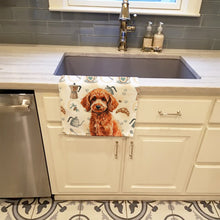 Load image into Gallery viewer, Toy Red Poodle Coffee Bar Kitchen Towel