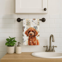 Load image into Gallery viewer, Toy Red Poodle Coffee Bar Kitchen Towel