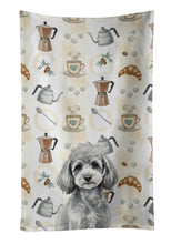 Load image into Gallery viewer, Toy Silver Poodle Coffee Bar Kitchen Towel