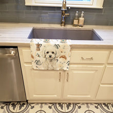 Load image into Gallery viewer, Toy White Poodle Coffee Bar Kitchen Towel