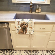 Load image into Gallery viewer, Brown Portuguese Water Dog Coffee Bar Kitchen Towel