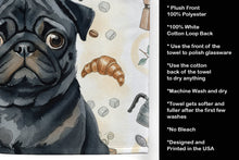 Load image into Gallery viewer, Black Pug Coffee Bar Kitchen Towel