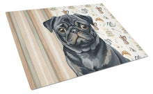 Load image into Gallery viewer, Black Pug Coffee Bar Glass Cutting Board