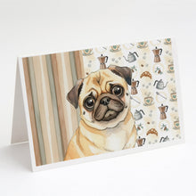 Load image into Gallery viewer, Fawn Pug Coffee Bar Greeting Cards Pack of 8