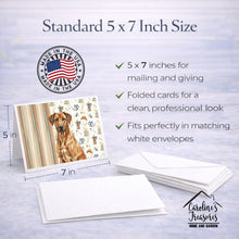 Load image into Gallery viewer, Rhodesian Ridgeback Coffee Bar Greeting Cards Pack of 8