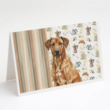 Load image into Gallery viewer, Rhodesian Ridgeback Coffee Bar Greeting Cards Pack of 8