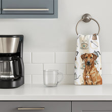 Load image into Gallery viewer, Rhodesian Ridgeback Coffee Bar Kitchen Towel