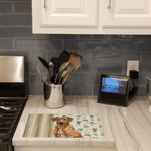 Load image into Gallery viewer, Rhodesian Ridgeback Coffee Bar Glass Cutting Board
