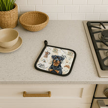 Load image into Gallery viewer, Rottweiler Coffee Bar Pair of Pot Holders