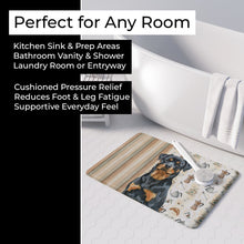 Load image into Gallery viewer, Rottweiler Coffee Bar Memory Foam Kitchen Mat