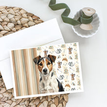 Load image into Gallery viewer, Tricolor Russell Terrier Coffee Bar Greeting Cards Pack of 8